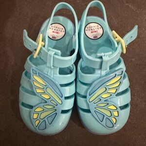 Sophia Webster Aqua and Yellow Kids Sandals